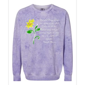 Kamala Harris Inspiring Quote Colorblast Crewneck Sweatshirt