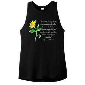 Kamala Harris Inspiring Quote Ladies PosiCharge Tri-Blend Wicking Tank