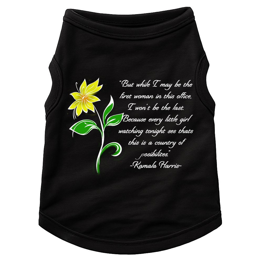 Kamala Harris Inspiring Quote Doggie Tank