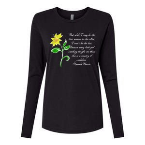 Kamala Harris Inspiring Quote Womens Cotton Relaxed Long Sleeve T-Shirt