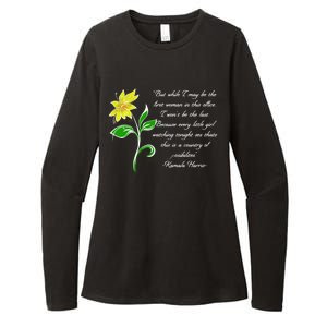 Kamala Harris Inspiring Quote Womens CVC Long Sleeve Shirt