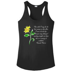 Kamala Harris Inspiring Quote Ladies PosiCharge Competitor Racerback Tank