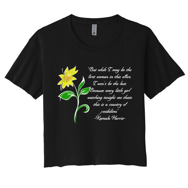 Kamala Harris Inspiring Quote Crop Top