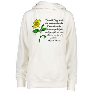 Kamala Harris Inspiring Quote Womens Funnel Neck Pullover Hood