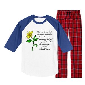 Kamala Harris Inspiring Quote Raglan Sleeve Pajama Set