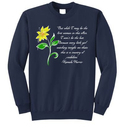 Kamala Harris Inspiring Quote Sweatshirt