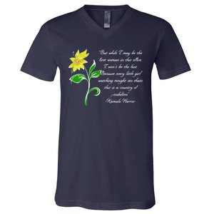 Kamala Harris Inspiring Quote V-Neck T-Shirt