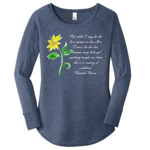 Kamala Harris Inspiring Quote Women's Perfect Tri Tunic Long Sleeve Shirt