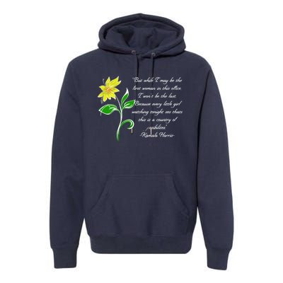 Kamala Harris Inspiring Quote Premium Hoodie