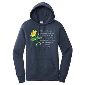 Kamala Harris Inspiring Quote Women's Pullover Hoodie