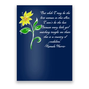 Kamala Harris Inspiring Quote Poster