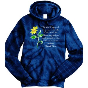 Kamala Harris Inspiring Quote Tie Dye Hoodie