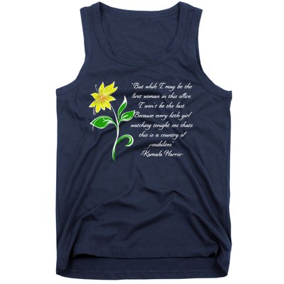 Kamala Harris Inspiring Quote Tank Top