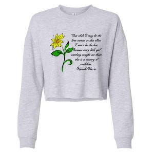 Kamala Harris Inspiring Quote Cropped Pullover Crew