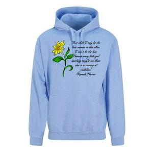 Kamala Harris Inspiring Quote Unisex Surf Hoodie