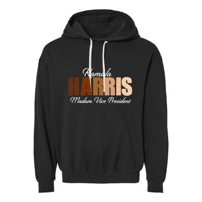 Kamala Harris Madam Vice President Garment-Dyed Fleece Hoodie