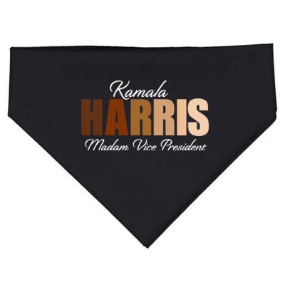 Kamala Harris Madam Vice President USA-Made Doggie Bandana