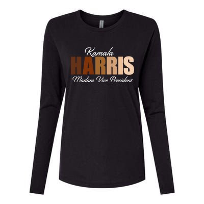 Kamala Harris Madam Vice President Womens Cotton Relaxed Long Sleeve T-Shirt