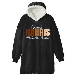 Kamala Harris Madam Vice President Hooded Wearable Blanket