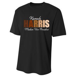 Kamala Harris Madam Vice President Performance Sprint T-Shirt