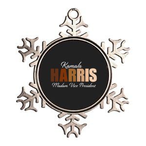 Kamala Harris Madam Vice President Metallic Star Ornament