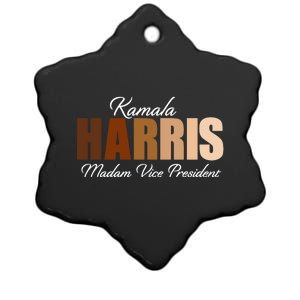 Kamala Harris Madam Vice President Ceramic Star Ornament