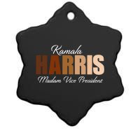 Kamala Harris Madam Vice President Ceramic Star Ornament