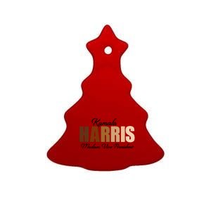 Kamala Harris Madam Vice President Ceramic Tree Ornament