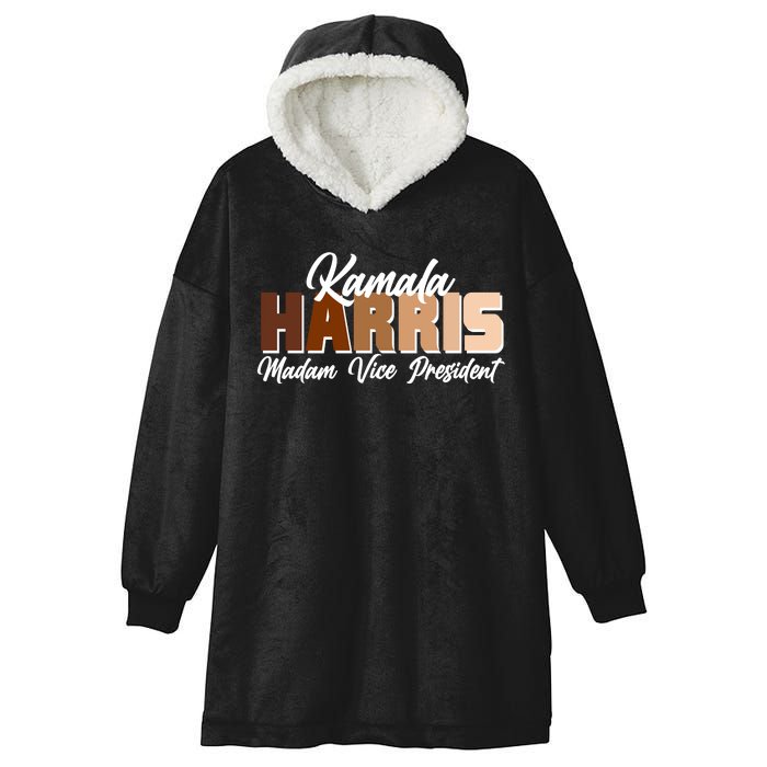 Kamala Harris Madam Vice President Diversity Hooded Wearable Blanket