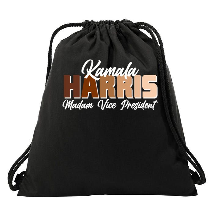 Kamala Harris Madam Vice President Diversity Drawstring Bag