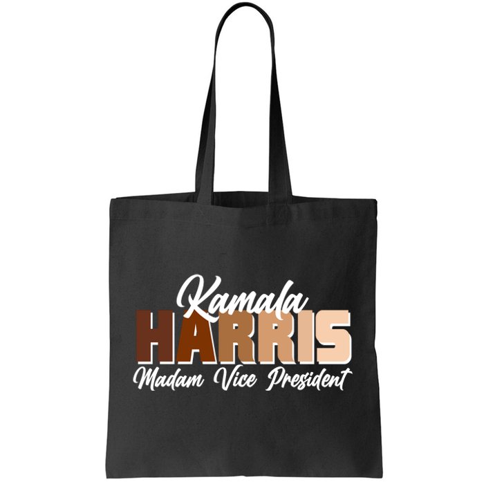 Kamala Harris Madam Vice President Diversity Tote Bag