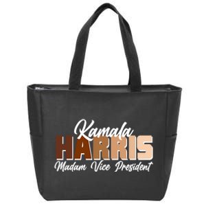 Kamala Harris Madam Vice President Diversity Zip Tote Bag