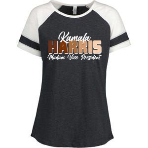 Kamala Harris Madam Vice President Diversity Enza Ladies Jersey Colorblock Tee