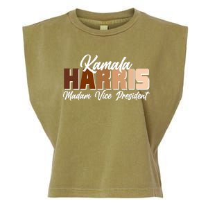 Kamala Harris Madam Vice President Diversity Garment-Dyed Women's Muscle Tee