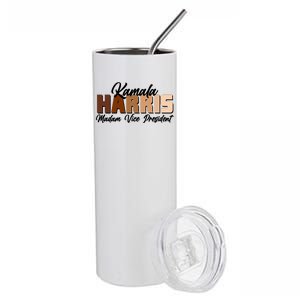 Kamala Harris Madam Vice President Diversity Stainless Steel Tumbler