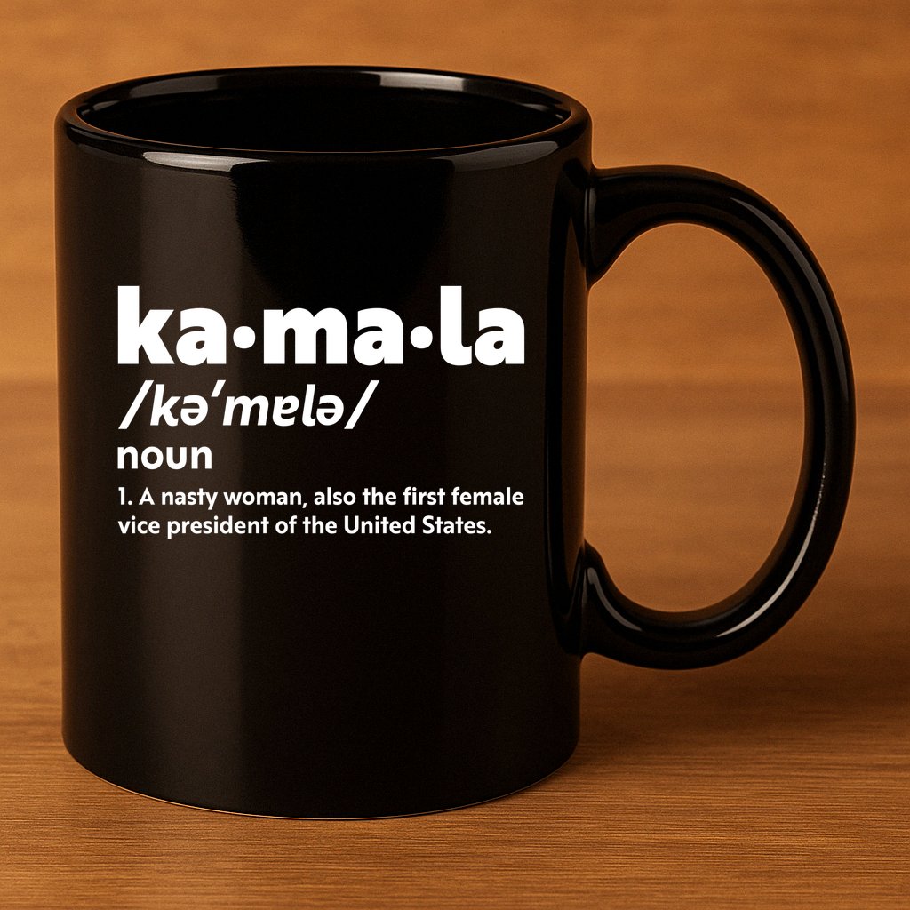 Kamala Harris Name Definition Vice President 11oz C Handle Ceramic Mug