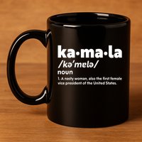 Kamala Harris Name Definition Vice President 11oz C Handle Ceramic Mug