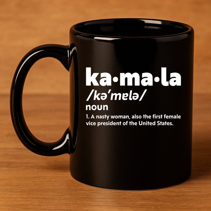 Kamala Harris Name Definition Vice President 11oz C Handle Ceramic Mug