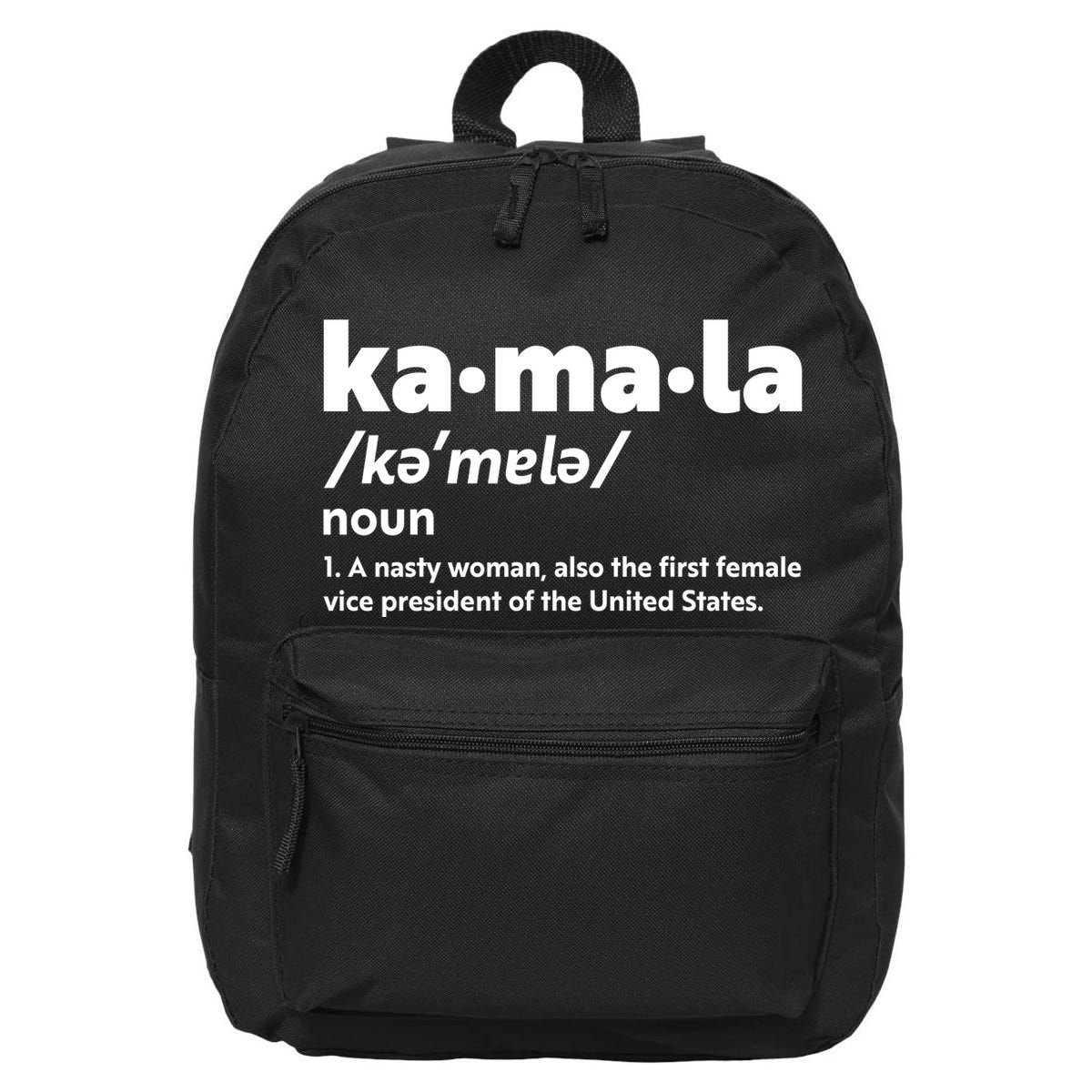 Kamala Harris Name Definition Vice President 16 in Basic Backpack