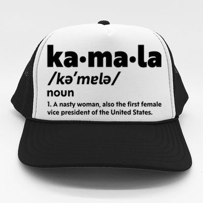 Kamala Harris Name Definition Vice President Trucker Hat