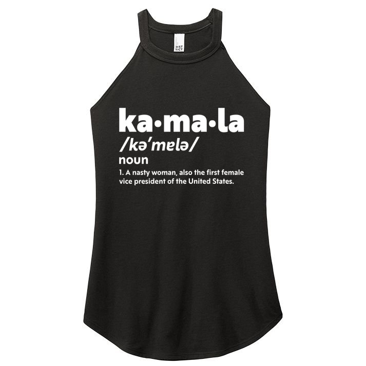 Kamala Harris Name Definition Vice President Women's Perfect Tri Rocker Tank