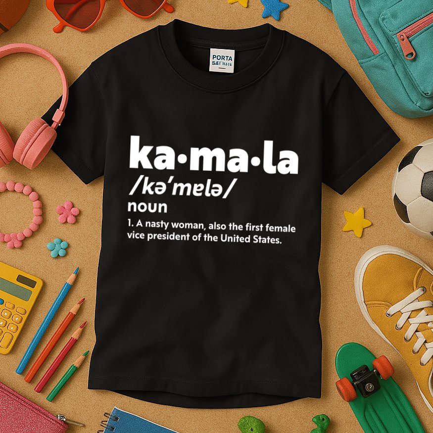 Kamala Harris Name Definition Vice President Kids T-Shirt