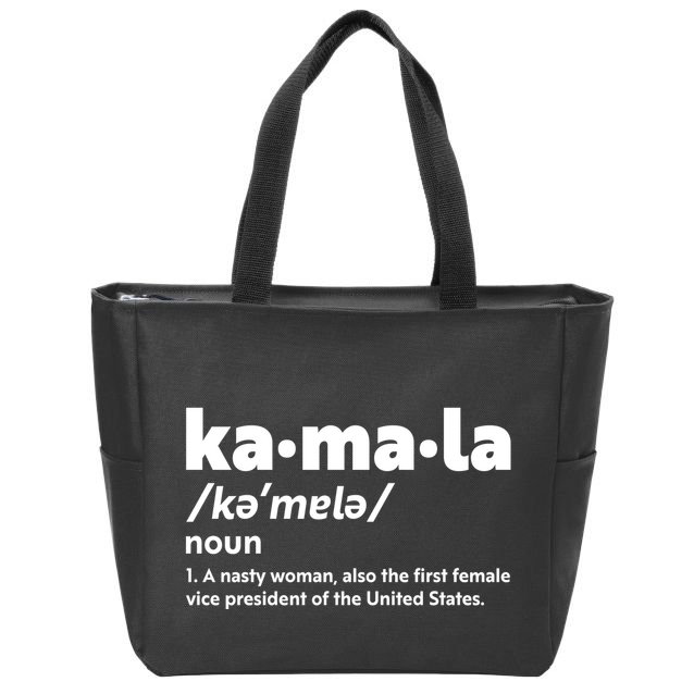Kamala Harris Name Definition Vice President Zip Tote Bag