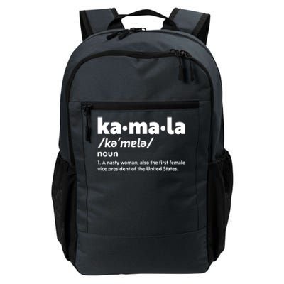 Kamala Harris Name Definition Vice President Daily Commute Backpack