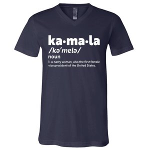 Kamala Harris Name Definition Vice President V-Neck T-Shirt