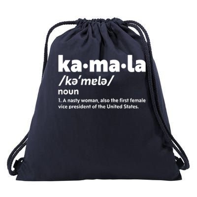 Kamala Harris Name Definition Vice President Drawstring Bag