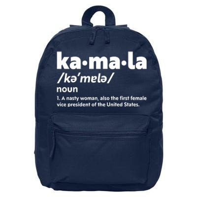 Kamala Harris Name Definition Vice President 16 in Basic Backpack