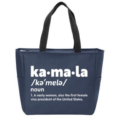 Kamala Harris Name Definition Vice President Zip Tote Bag