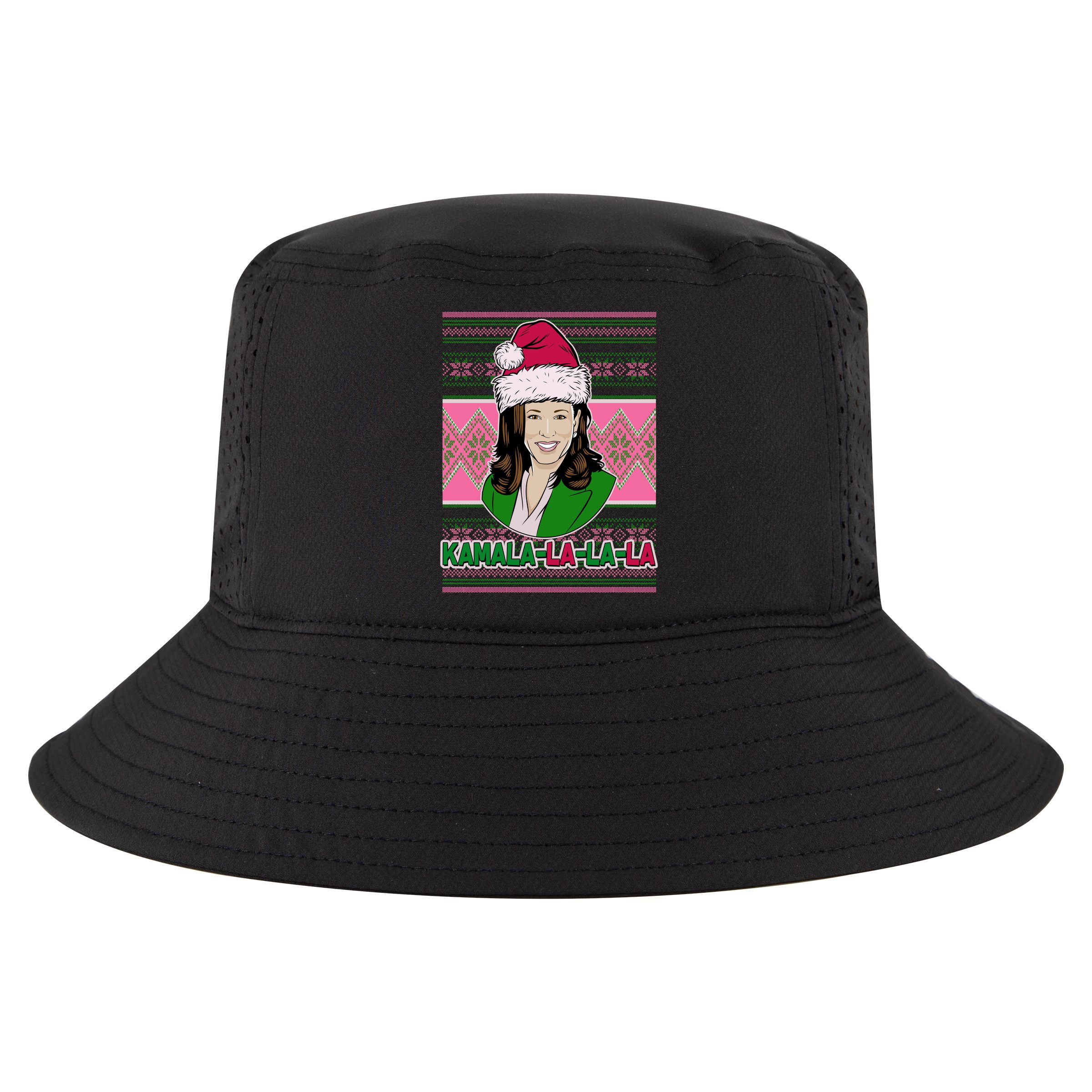 Kamala La La La  AKA Ugly Christmas Sweater Cool Comfort Performance Bucket Hat