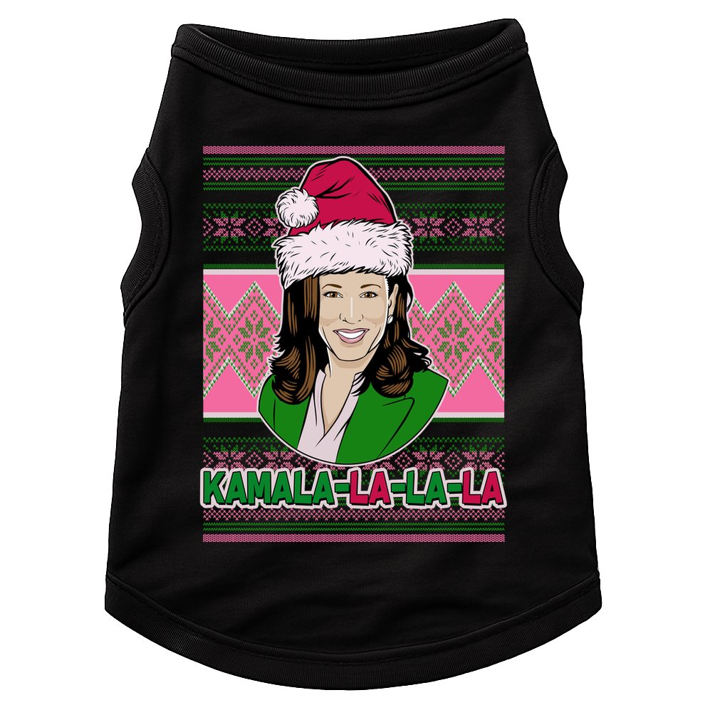 Kamala La La La  AKA Ugly Christmas Sweater Doggie Tank